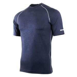 Rhino Mens Sports Base Layer Short Sleeve T-Shirt / Navy Heather